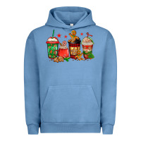 Pigment Pebble Blue christmas cookies coffee Urban Hoodie - Jasminsmagicworld