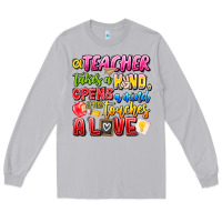 Moon Dust a Teacher Takes a Hand Opens a mind and Touches A Long Sleeve Tee - CowhideDigitalArt
