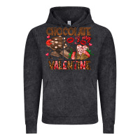 Vintage Black Chcolate is my Valentine Vintage Hoodie - CowhideDigitalArt
