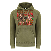 Vintage Olive Chcolate is my Valentine Vintage Hoodie - CowhideDigitalArt