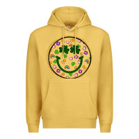Antique Gold st patrick s day smiley face Premium Hoodie - Artiststas