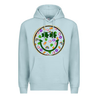 Blue Mist st patrick s day smiley face Premium Hoodie - Artiststas