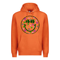 Carrot st patrick s day smiley face Premium Hoodie - Artiststas