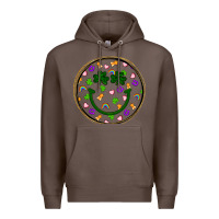Coffee st patrick s day smiley face Premium Hoodie - Artiststas