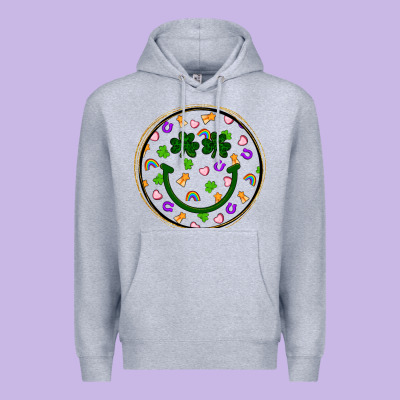 St Patrick S Day Smiley Face Premium Hoodie Designed By Artiststas