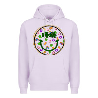Lilac st patrick s day smiley face Premium Hoodie - Artiststas