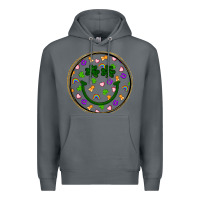 Rock st patrick s day smiley face Premium Hoodie - Artiststas