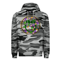 Slate Camo st patrick s day smiley face Premium Hoodie - Artiststas