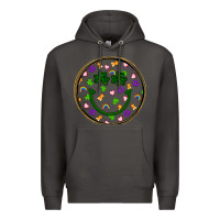 Smoke st patrick s day smiley face Premium Hoodie - Artiststas