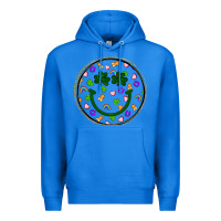 True Royal st patrick s day smiley face Premium Hoodie - Artiststas