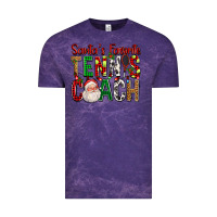 Cloud Purple Santa's Favorite Tennis Coach For Christmas Vintage Tee - FaDigitalArtStudio
