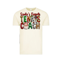 Santa's Favorite Tennis Coach For Christmas Vintage Tee | Teevron
