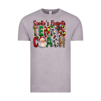 Vintage Zinc Santa's Favorite Tennis Coach For Christmas Vintage Tee - FaDigitalArtStudio