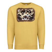 Antique Gold Cowhide Leopard Background Premium Sweatshirt - JahusDesignShop