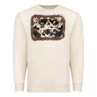 Sandshell Cowhide Leopard Background Premium Sweatshirt - JahusDesignShop