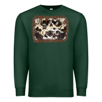 Sports Green Cowhide Leopard Background Premium Sweatshirt - JahusDesignShop