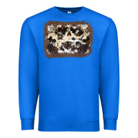 True Royal Cowhide Leopard Background Premium Sweatshirt - JahusDesignShop