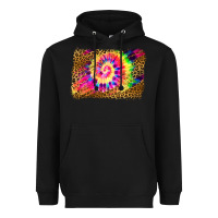 Black leopard, tie die backgraund Heavyweight Hoodie - JahusDesignShop