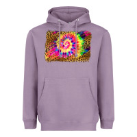 Lavender leopard, tie die backgraund Heavyweight Hoodie - JahusDesignShop