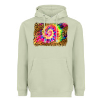 Matcha leopard, tie die backgraund Heavyweight Hoodie - JahusDesignShop