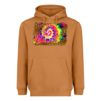 Meerkat leopard, tie die backgraund Heavyweight Hoodie - JahusDesignShop