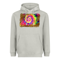 Moon Dust leopard, tie die backgraund Heavyweight Hoodie - JahusDesignShop