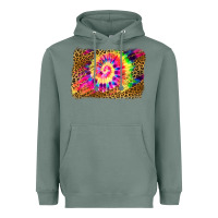 Sage leopard, tie die backgraund Heavyweight Hoodie - JahusDesignShop