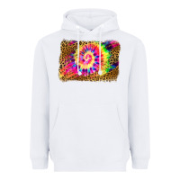 White leopard, tie die backgraund Heavyweight Hoodie - JahusDesignShop