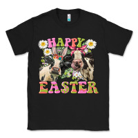 Black Happy Easter Heifers Easter Day Classic Tee - CowGirlArtShop