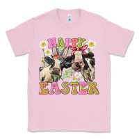 Bubblegum Pink Happy Easter Heifers Easter Day Classic Tee - CowGirlArtShop