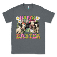 Charcoal Heather Happy Easter Heifers Easter Day Classic Tee - CowGirlArtShop