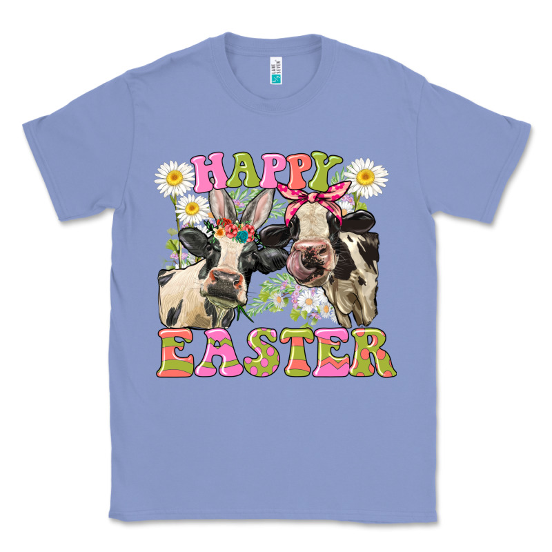 Happy Easter Heifers Easter Day Classic Tee by CowGirlArtShop | Teevron