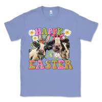 Colony Blue Happy Easter Heifers Easter Day Classic Tee - CowGirlArtShop