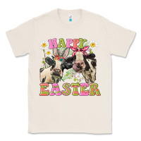 Natural Happy Easter Heifers Easter Day Classic Tee - CowGirlArtShop