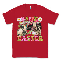 Red Happy Easter Heifers Easter Day Classic Tee - CowGirlArtShop