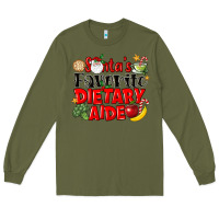 Army Green santas favorite dietary aide Long Sleeve Tee - LillyAllenDesigns