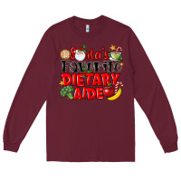 Burgundy santas favorite dietary aide Long Sleeve Tee - LillyAllenDesigns