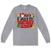 Heather Grey santas favorite dietary aide Long Sleeve Tee - LillyAllenDesigns