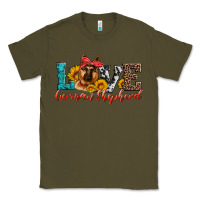 Army Green love german shepherd Classic Tee - Artiststas