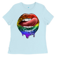 Rainbow Lips Pride Ladies Tee | Teevron