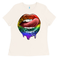 Bone rainbow lips pride Ladies Tee - FaDigitalArtStudio