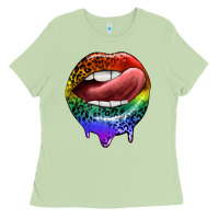 Matcha rainbow lips pride Ladies Tee - FaDigitalArtStudio