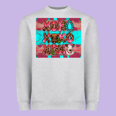 Xoxo Calf Heifer Heavyweight Sweatshirt Designed By Jahusdesignshop
