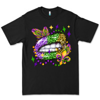 Black mardi gras lip olivia Premium Tee - OliviaCreatesArt
