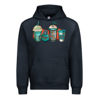 Navy turquoise junkie coffee cups Urban Hoodie - Jasminsmagicworld