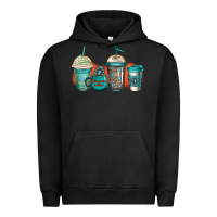 Pigment Black turquoise junkie coffee cups Urban Hoodie - Jasminsmagicworld