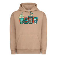 Pigment Burro turquoise junkie coffee cups Urban Hoodie - Jasminsmagicworld