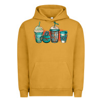 Pigment Peanut Butter turquoise junkie coffee cups Urban Hoodie - Jasminsmagicworld