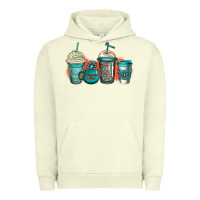 Pigment Pistachio turquoise junkie coffee cups Urban Hoodie - Jasminsmagicworld
