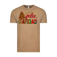 Feliz Navidad With Sombrero Tree Vintage Tee | Teevron